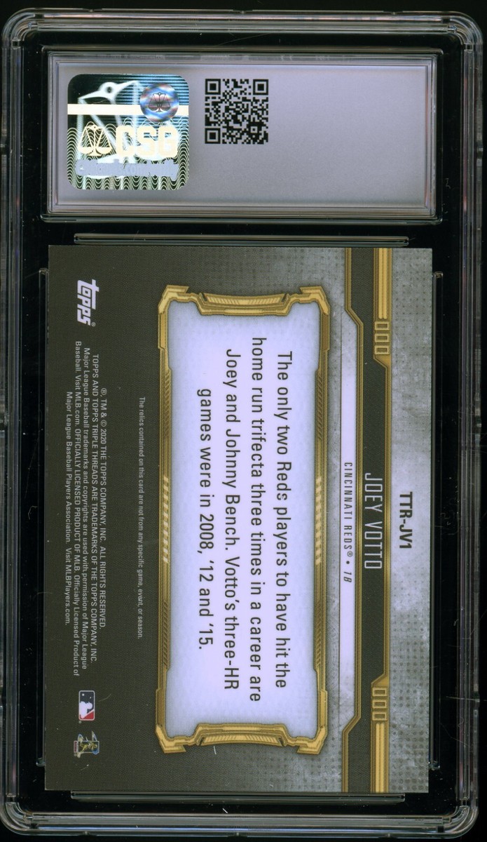 JOEY VOTTO 2020 Topps Triple Threads Relics Gold #TTR-JV1