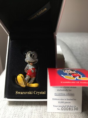 ミッキー　25周年フィギュア　Arribas Brothers スワロフスキー Swarovski Arribas Brothers Jeweled Mickey Mouse Disney Limited