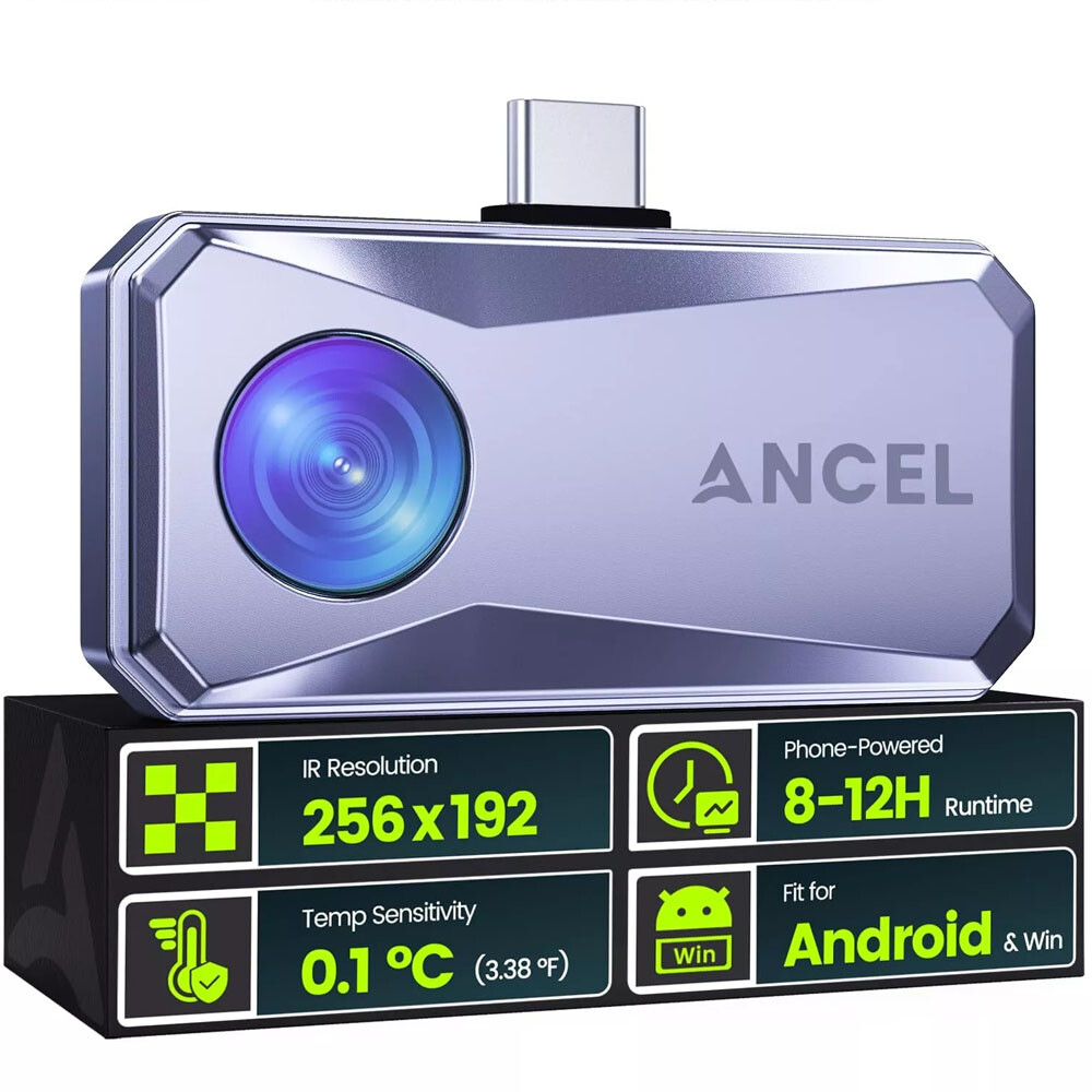 ANCEL IR101 Infrared Thermal Camera Imaging for Android High Resolution 256x192