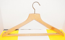 VINTAGE 70's Hyatt Carlton Tower London England LONG NECK WOODEN COAT HANGER