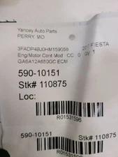 Used Engine Control Module (ECM) fits: 2017 Ford Fiesta Electronic Control Modul