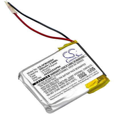 Battery for Golf Buddy WT3 GPS Watch P/N: AEE622530P6H 550mAh 2.04Wh