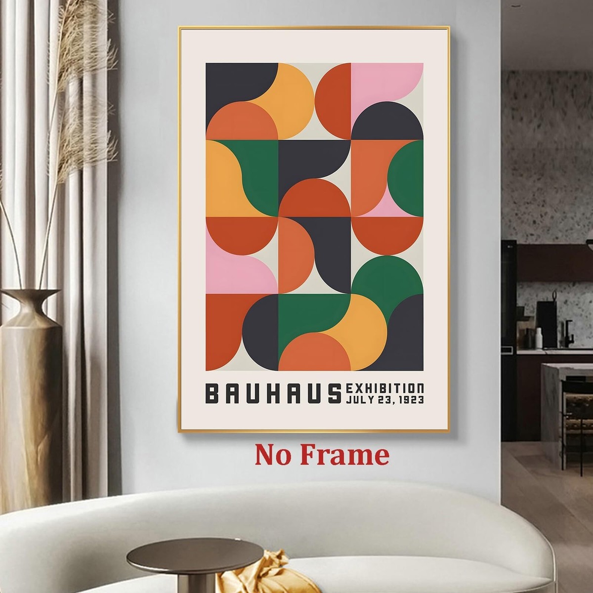 Haruhiart Bauhaus Exhibition Poster 1923 Colorful Mid Century