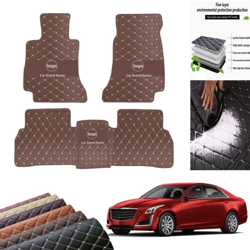 For Jaguar All Models Custom Car Floor Mats Auto Liners All Weather Leather Pads - Picture 13 of 23