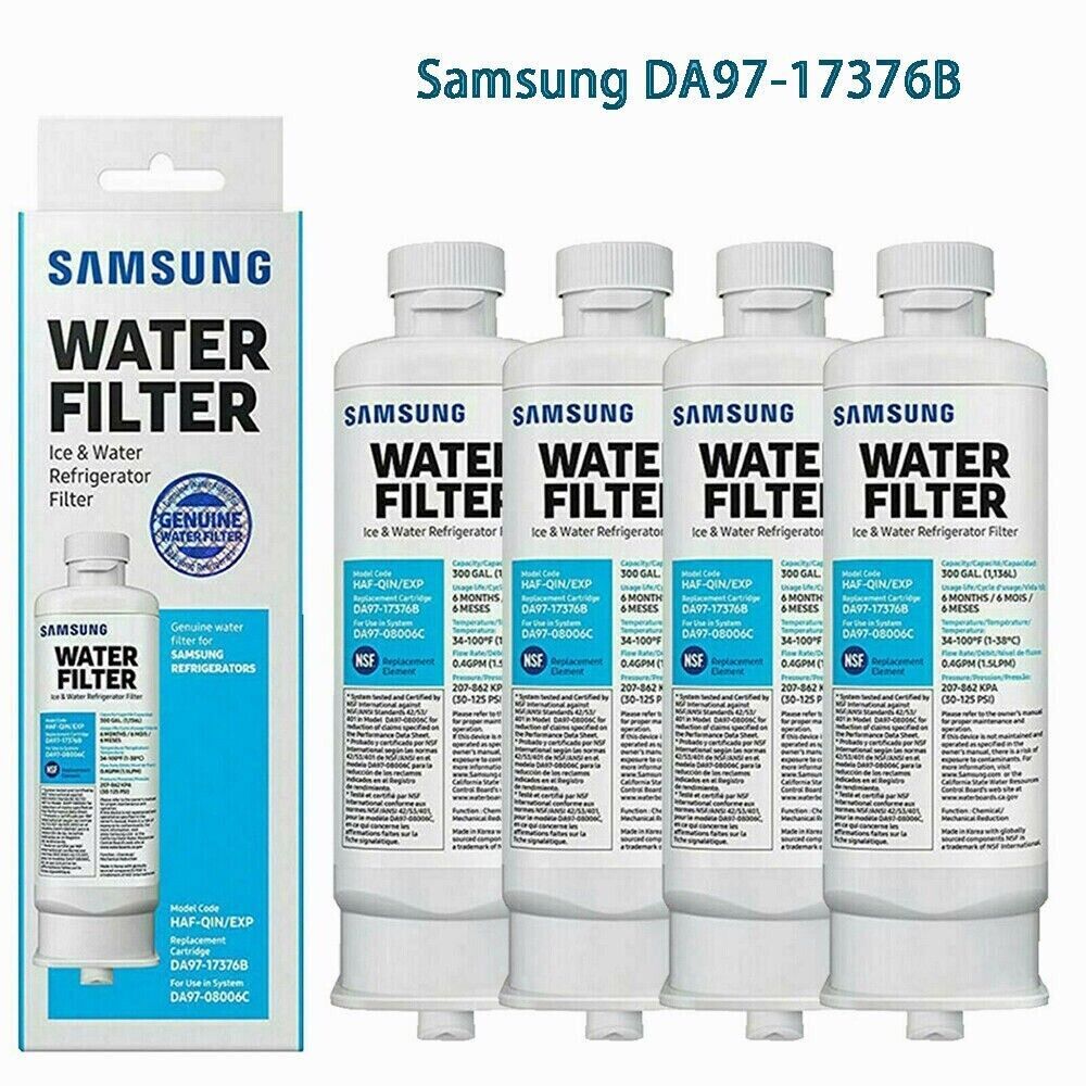 4 PACK Genuine Samsung DA9717376B HAFQIN/EXP REFRIGERATOR Water