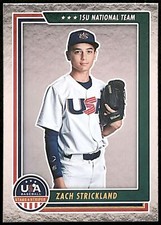 2022 Panini USA Baseball Stars & Stripes Longevity #91 Zach Strickland Rookie