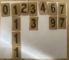 BSA Boy Scouts of America Beige/Green Troop Number Patches, Pre-owned