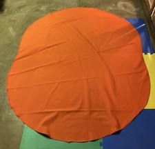 SALE Orange Fall Thanksgiving Tablecloth Oval 70 x 56