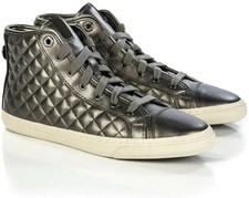 Women's Geox Respira New Club trainers metalic dove grey Color Size 4 - BNWOB