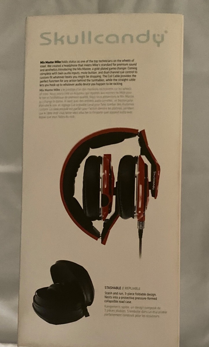 Skullcandy NBA Chicago Bulls Mix Master Throwback Headphones /New