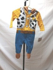 Disney Baby Size 9M Woody Costume Sleeper Pajama Sheriff Toy Story NWT MSRP 36