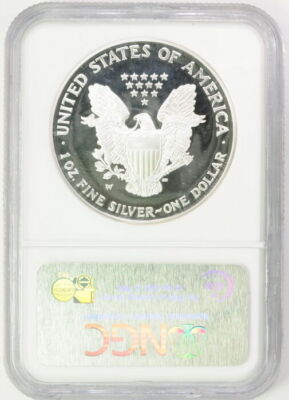 2004 W American Silver Eagle $1 PF 69 Ultra Cameo NGC Graded Coin