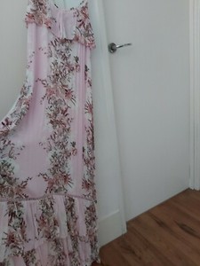 SILVER WISHES ð¸ GYPSY BOHO CROCHET INSERTS FRILLED MAXI DRESS | eBay