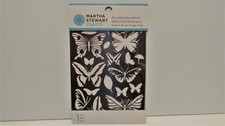 Butterflies Dry Embossing Stencil Martha Stewart Crafts New in Pack