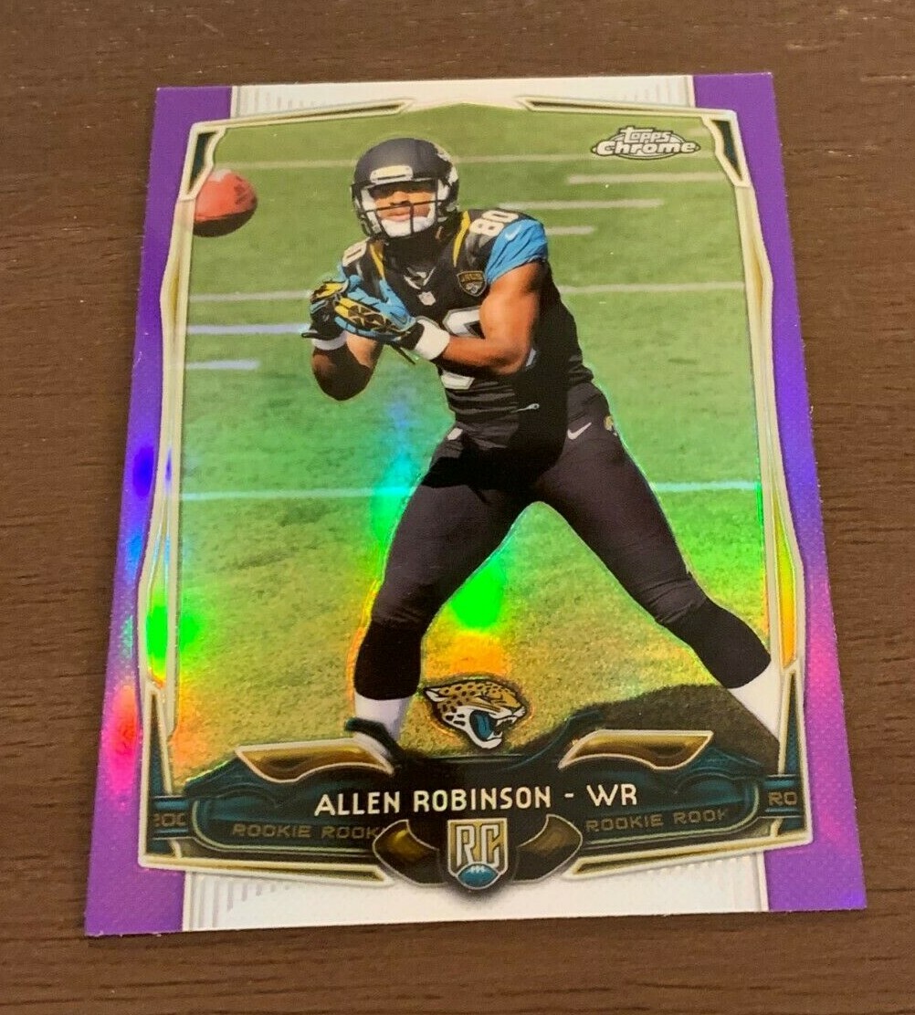 2014 Allen Robinson Topps Chrome Purple Refractor Rookie Jacksonville Jaguars