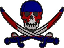 Pirate Sticker Jack Rackham Calico Flag Country KH Cambodia