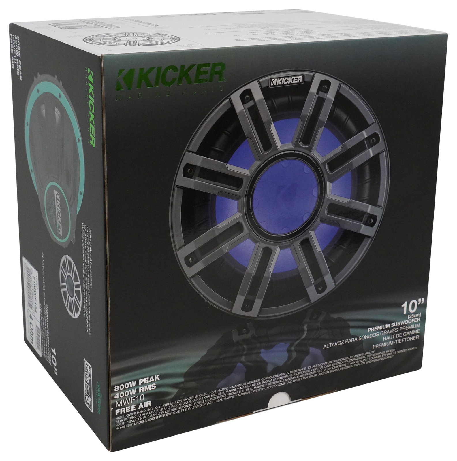 Сабвуфер KICKER 51MWF104 10 400 Вт RMS для морских лодок 4-Омный сабвуфер