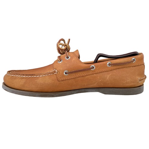 Sperry Top Sider Auténtico Original 2 Ojos Barco Cubierta Zapato Cuero Marrón Para Hombres 12 M - Imagen 3 de 8
