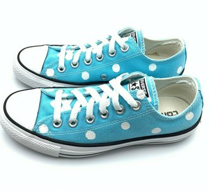 blue polka dot converse