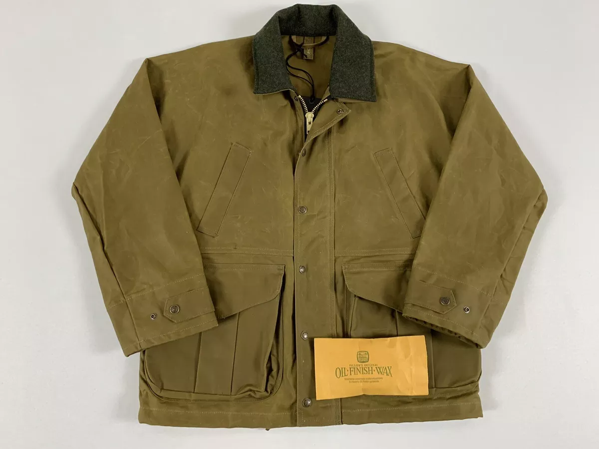 FILSON TIN CLOTH FIELD JACKET DARK TAN XS NWT US MADE LAST ONE!