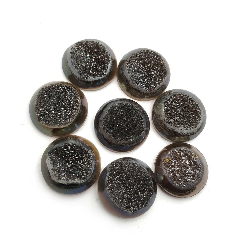 SUNNYCLUE 28 Cabochon Pietre Preziose Per Chakra, 8 Mm, Semisferiche, Flatback - Kit Fai Da Te Per Creare Gioielli, Collane, Anelli - Pietre Curative Per Principianti, In Scatola