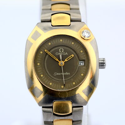 OMEGA Seamaster ポラリス クォーツ Omega / Seamaster Polaris Rare Diamond Bezel Gold/Titan | eBay