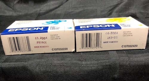 Epson Stylus Ink C80 Set 2 Cyan and Yellow T0322 / T0324 - Picture 3 of 5