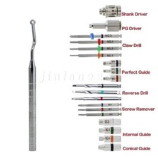 Universal Implant Screw Removal Tool Kit Fractured Claw Reverse Drill Guide