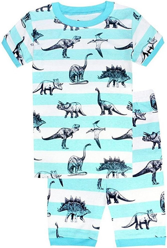 Pigiama Pantaloncini 2 Pezzi Di Dinosauro Eccetera Sia Par Bambino Sia per Ragaz