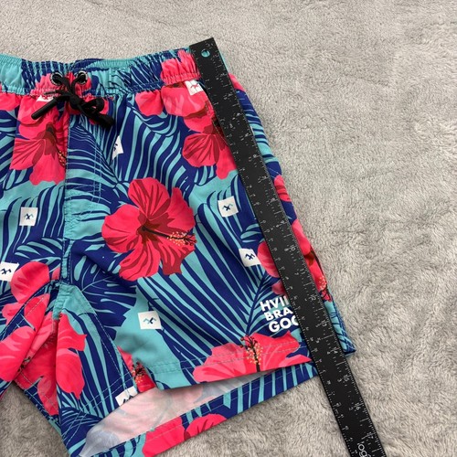 Pantalones Cortos HVII Brand Goods Cabra Hombres S Multicolor Floral 5" Entrepierna Entrenamiento Atlético - Imagen 11 de 14
