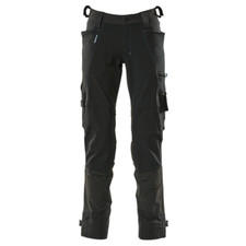 Mascot Adanced 17079 Water-Repellent Stretch Kneepad Work Trouser - Black 32" Wa