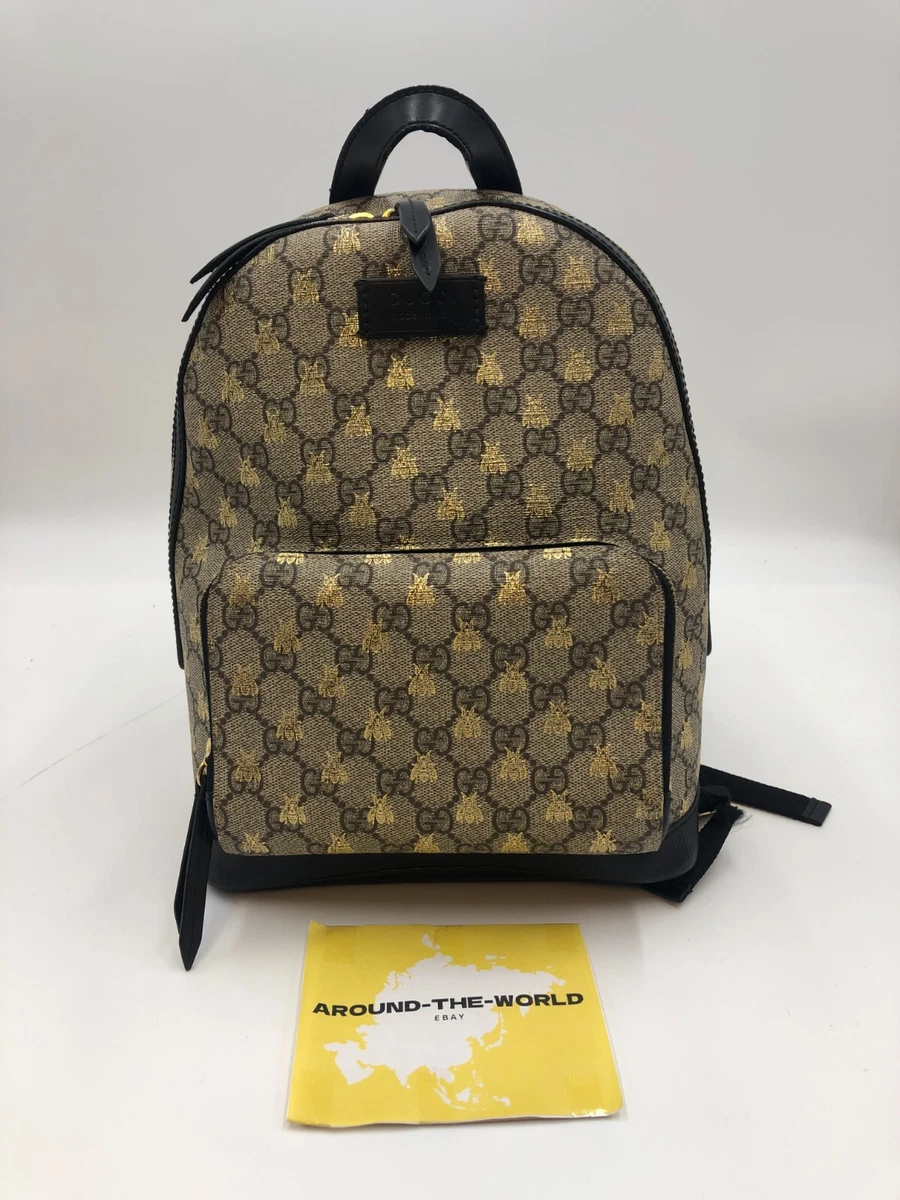 Gucci GG Supreme Coated Backpack - Black - Backpacks