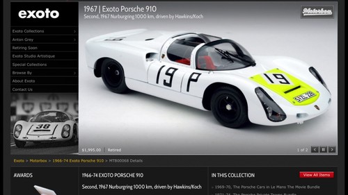 porsche exoto 1:18 910 gold label missing parts retired - Picture 11 of 12