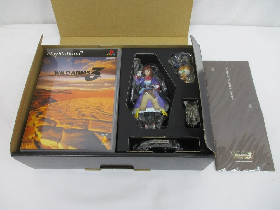 WILD ARMS PS2 Advanced 3rd Premium Box w/ Figure & Pouch PlayStation2 Used - Image 2 of 3