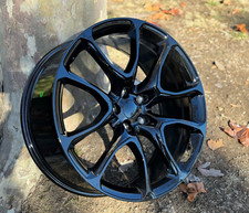4pcs 20x10 5x127 Gloss Black Wheels Cb71.5 Fit Jeep Grand Cherokee Dodge Durango