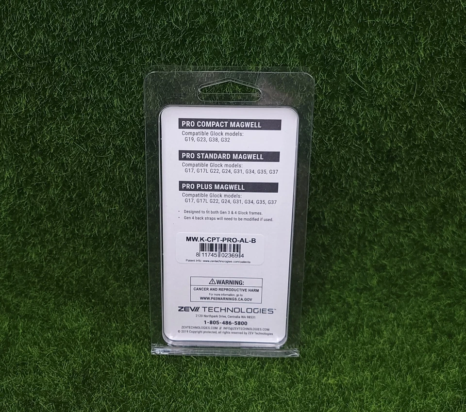 ZEV Technologies PRO CPT Magwell Glock 19 19C 23 23C 32 32C 38 MW.K-CPT-PRO-AL-B Foto 2 de 3