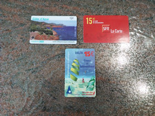 Lotto di 3 carte telefoniche francesi