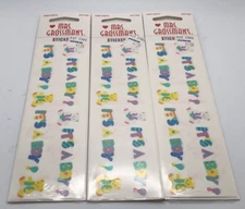 Vintage 1999 Mrs. Grossman’s Baby Boy Stickers New in Pack Lot of 3 (9 sheets)