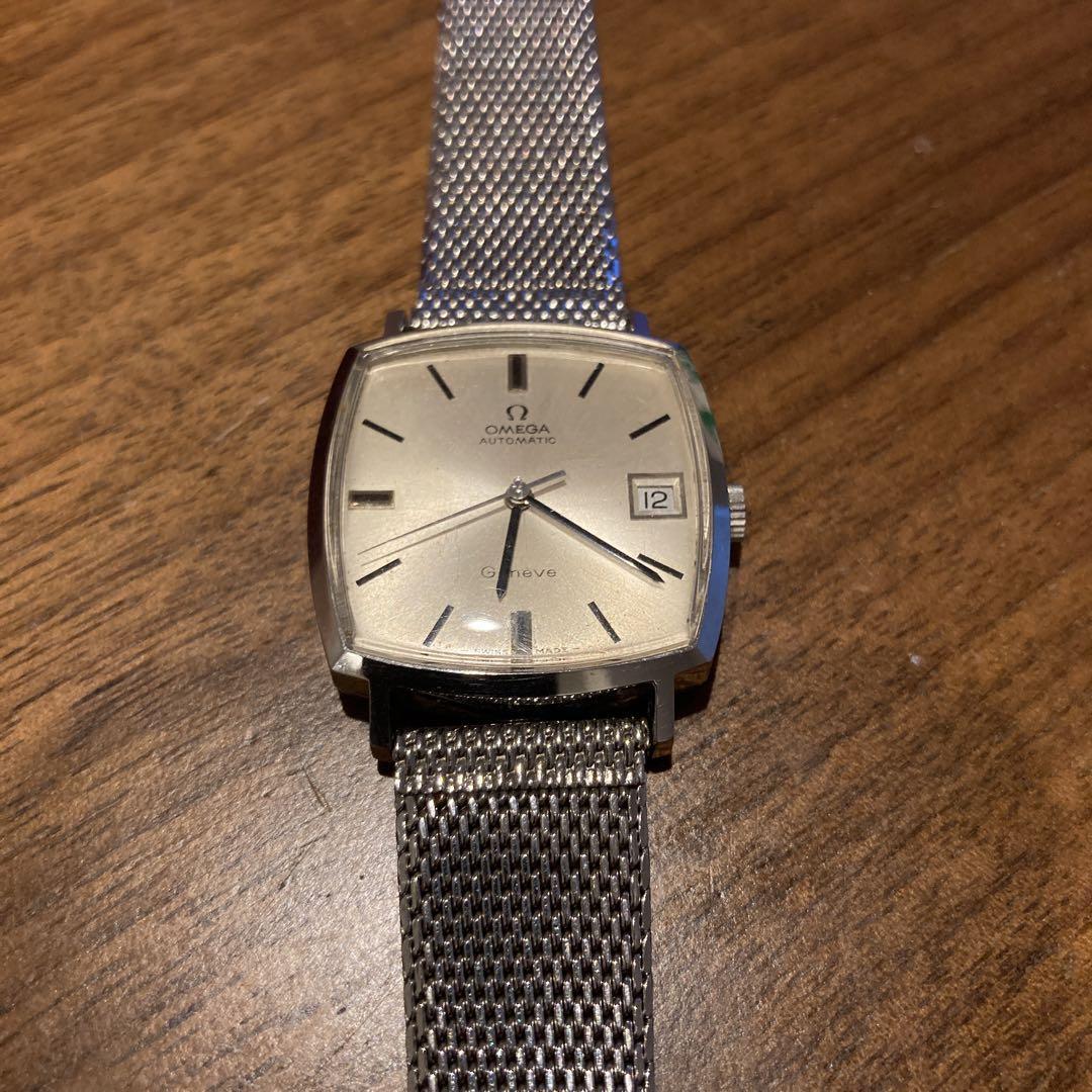 Omega Geneve Date Silver Automatic Mens Watch Authentic Omega Geneve Date Silver Automatic Mens Watch Authentic