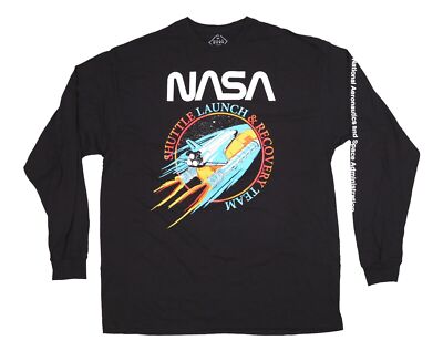 NASA SHUTTLE LAUNCH & RECOVERY TEAM T-Shirt Long Sleeves Size: XL