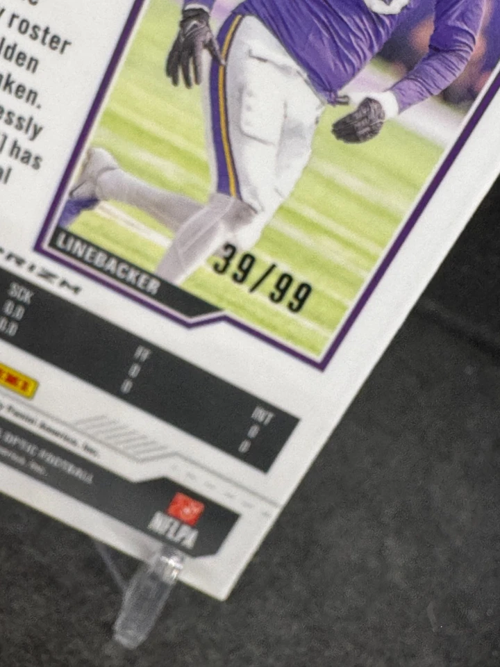 Andre Carter 2023 Contenders Optic Teal Rookie Ticket #143 Rookie Auto 39/99 - Image 3 of 3