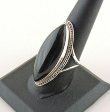 Black Onyx Gemstone 925 Sterling Silver Handmade Ring Jewelry All Size BM-539