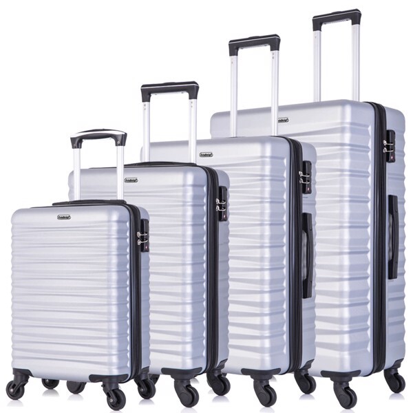 Expandable Hardshell Luggage Sets Suitcase ABS Lightweight with Spinner Wheels S
