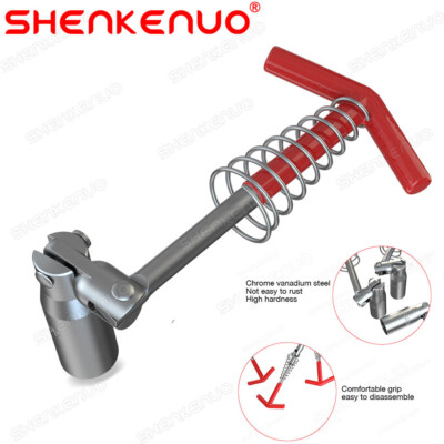 Spark Plug Removal Tool 16mm 5 / 8'' W/ Handle Flexible Spanner Socket Wrench Set
