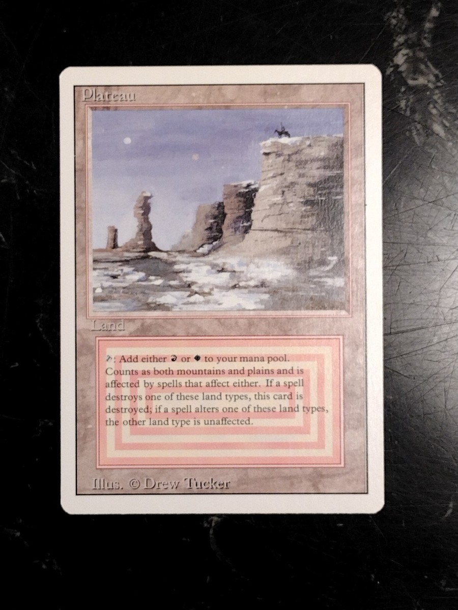Plateau Dual Land Revised Mint 9.0 RARE MISPRINT Magic The
