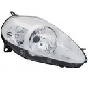 Phare avant droit H4 fond clair pour Fiat Grande Punto haute visibilité