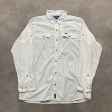 Patagonia Shirt Mens Large Outdoor Fishing Sol Patrol Button Up, White