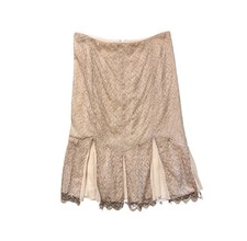 Vintage Y2K Lace Silk Midi Skirt Fairy Romantic Ethereal 2