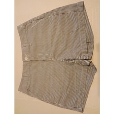 a new day Womens Navy and White Striped Seersucker Shorts Sz 4
