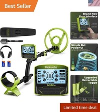 Portable Metal Detector with 10" Waterproof Coil - 5 Modes for Treasure Hunting